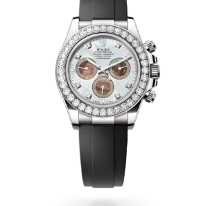 Rolex 
 Cosmograph Daytona
 Oyster, 40 mm, oro blanco y diamantes
 M126589RBR-0001