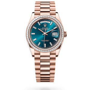 Rolex 
 Day-Date 36
 Oyster, 36 mm, oro Everose y diamantes
 M128395TBR-0032