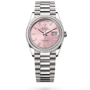Rolex 
 Day-Date 36
 Oyster, 36 mm, oro blanco y diamantes
 M128399TBR-0029