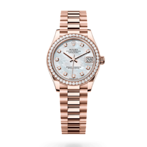 Rolex 
 Datejust 31
 Oyster, 31 mm, oro Everose y diamantes
 M278285RBR-0005