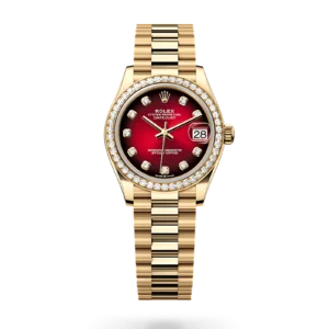 Rolex 
 Datejust 31
 Oyster, 31 mm, oro amarillo y diamantes
 M278288RBR-0041