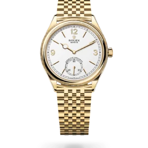 Rolex 
 1908
 39 mm, oro amarillo de 18 quilates, acabado pulido
 M52508-0008