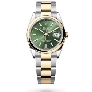 Rolex 
Datejust 36
Oyster, 36 mm, acero Oystersteel y oro amarillo
M126203-0058