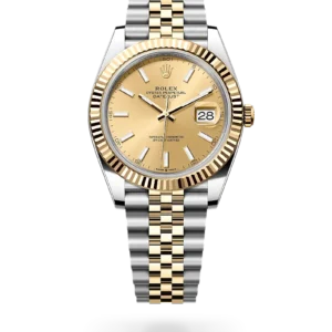 Rolex 
Datejust 41
Oyster, 41 mm, acero Oystersteel y oro amarillo
M126333-0010