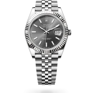 Rolex 
Datejust 41
Oyster, 41 mm, acero Oystersteel y oro blanco
M126334-0014