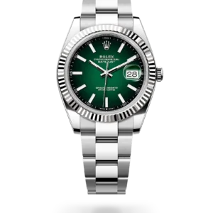 Rolex 
Datejust 41
Oyster, 41 mm, acero Oystersteel y oro blanco
M126334-0033